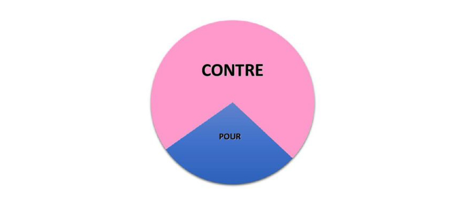 Résultat du sondage sur le projet éolien